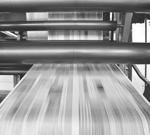 roll offset print machine in a large print shop for production of newspapers & magazines